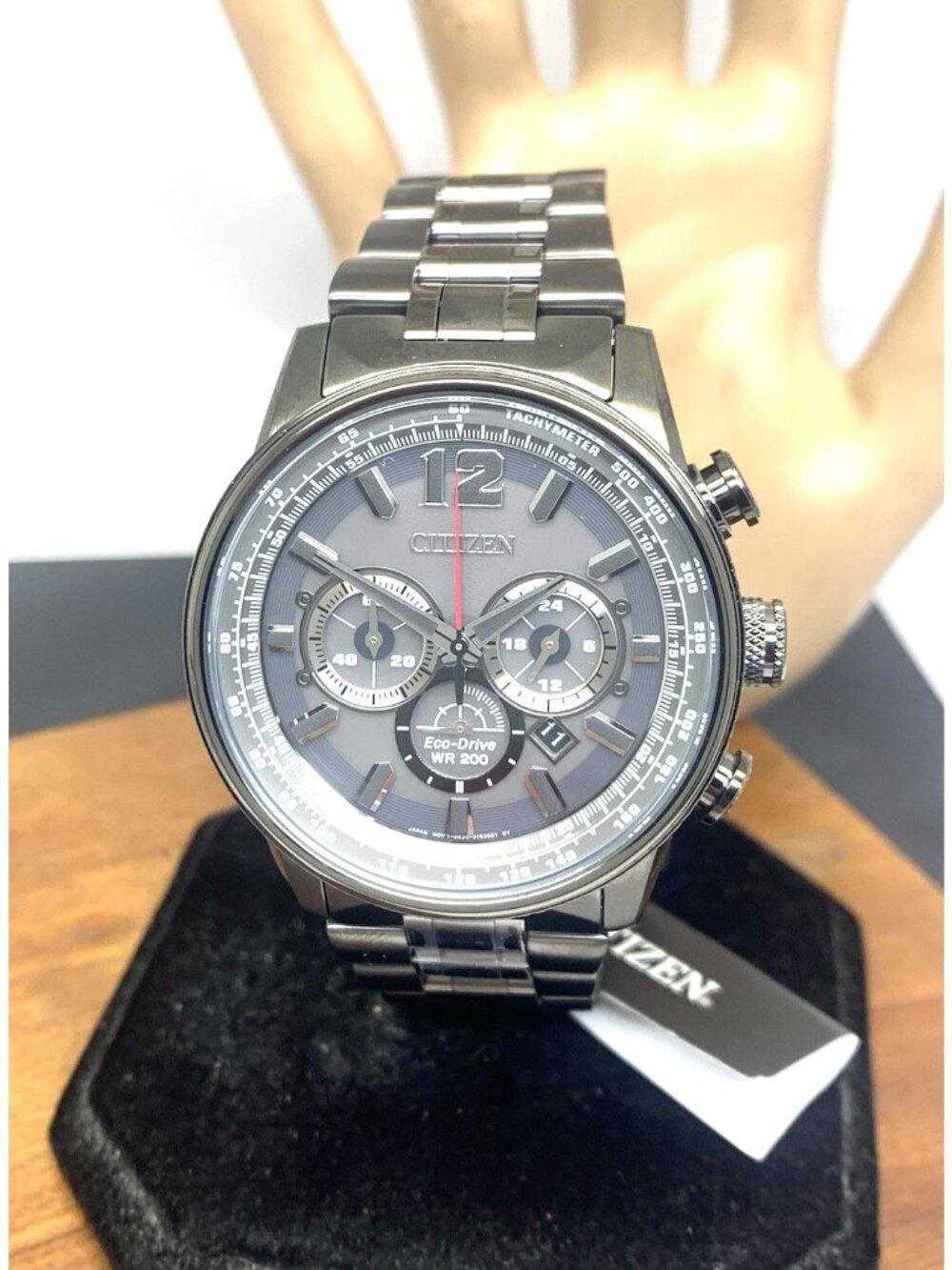 Citizen Men's Watch Nighthawk CA4377-53H Eco-Drive Chronograph Gray Gunmetal